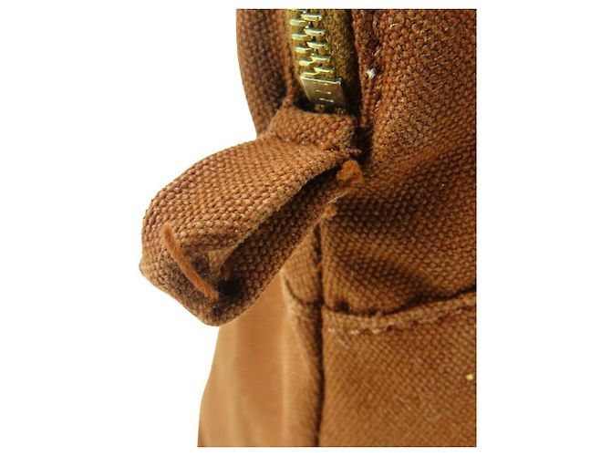 Pochette Bolide in Cotone di Hermès Bronzo - vista 18