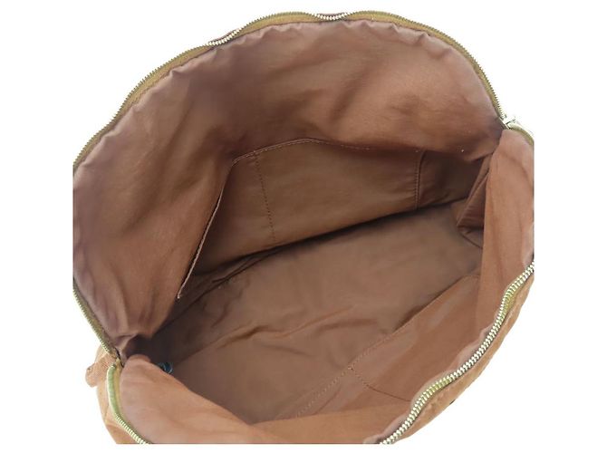 Pochette Bolide in Cotone di Hermès Bronzo - vista 20