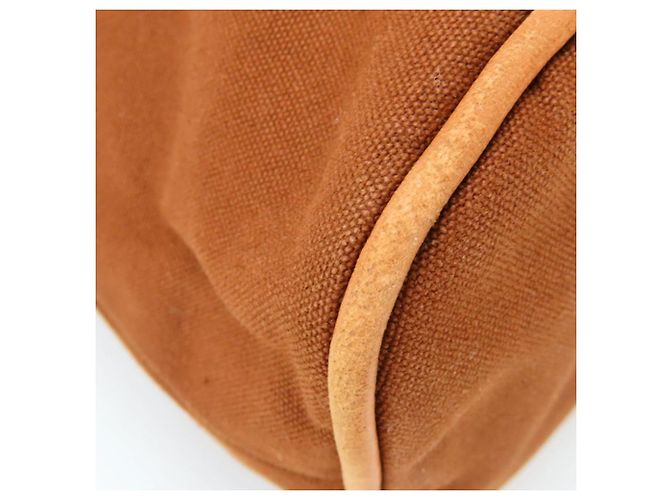 Pochette Bolide in Cotone di Hermès Bronzo - vista 5