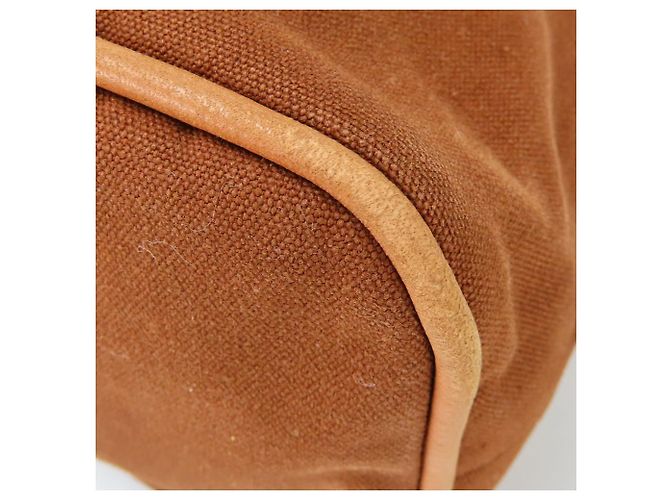 Pochette Bolide in Cotone di Hermès Bronzo - vista 7