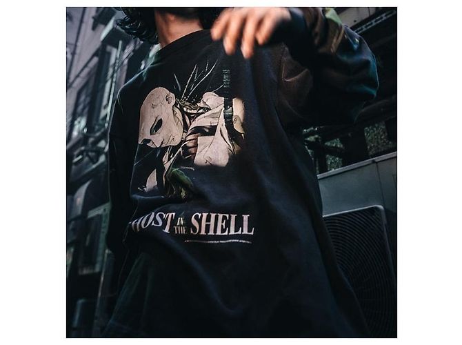 Autre Marque Camiseta de manga larga de algodón Saint Michael GS_LS Negro - vista 3