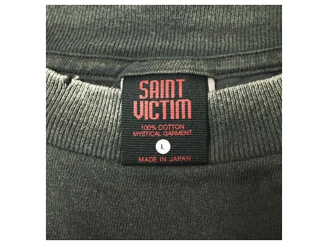 Autre Marque Camiseta de manga larga de algodón Saint Michael GS_LS Negro - vista 4