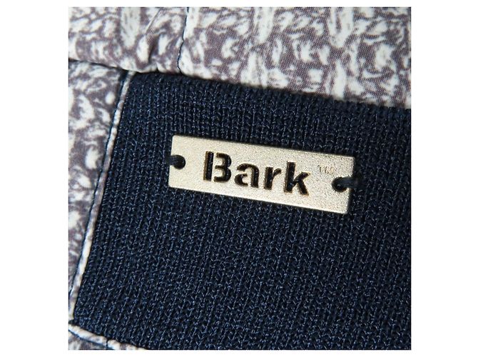 Autre Marque Giacca a maniche corte in metallo, viscosa e poliammide con logo Bark Blu Blu navy - vista 6