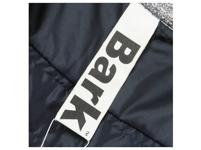 Autre Marque Giacca a maniche corte in metallo, viscosa e poliammide con logo Bark Blu Blu navy - vista 8