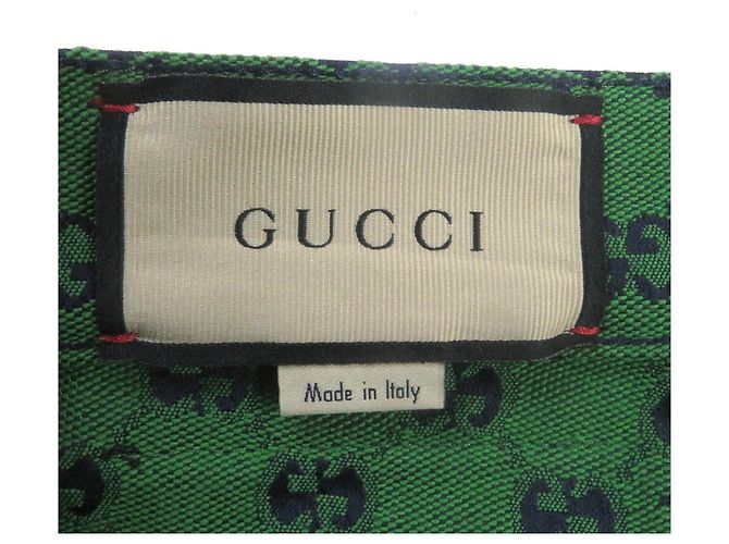 Pantalones de cuero de poliuretano jacquard GG de Gucci Verde - vista 7