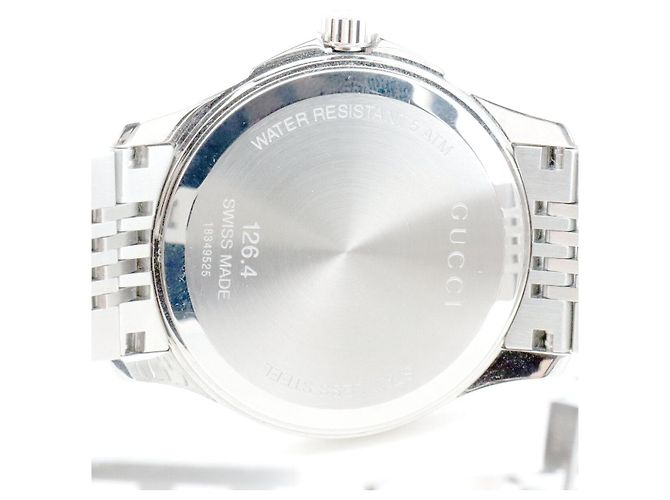 Zeitlose Edelstahl-Uhr von Gucci Silber - Ansicht 5