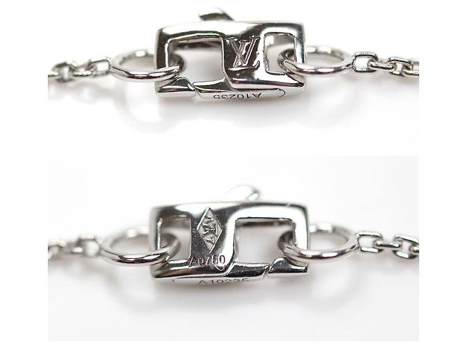 Collana Louis Vuitton Pandantif Lockit in oro bianco Au750 Argento - vista 5