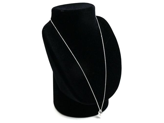 Collana Louis Vuitton Pandantif Lockit in oro bianco Au750 Argento - vista 7