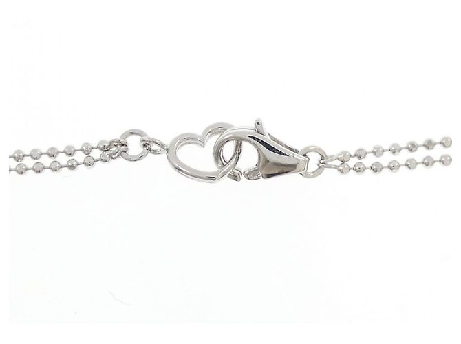 Autre Marque Au750 Saphir-Diamant-Halskette Silber - Ansicht 5