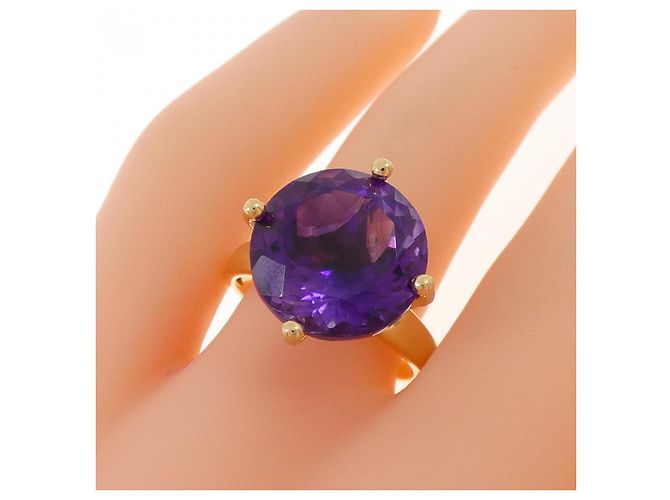 Autre Marque Anello in ametista Au750 G.ST.B Porpora - vista 5