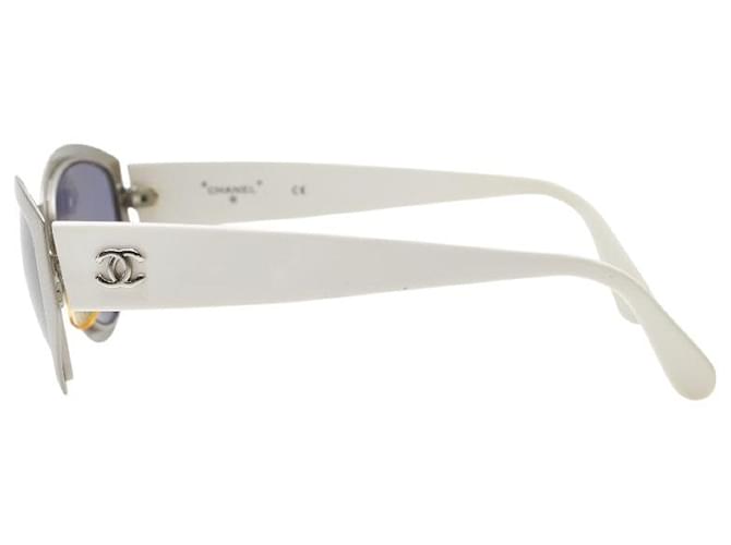 Timeless Gafas de sol Chanel Coco Mark Castaño Blanco - vista 3