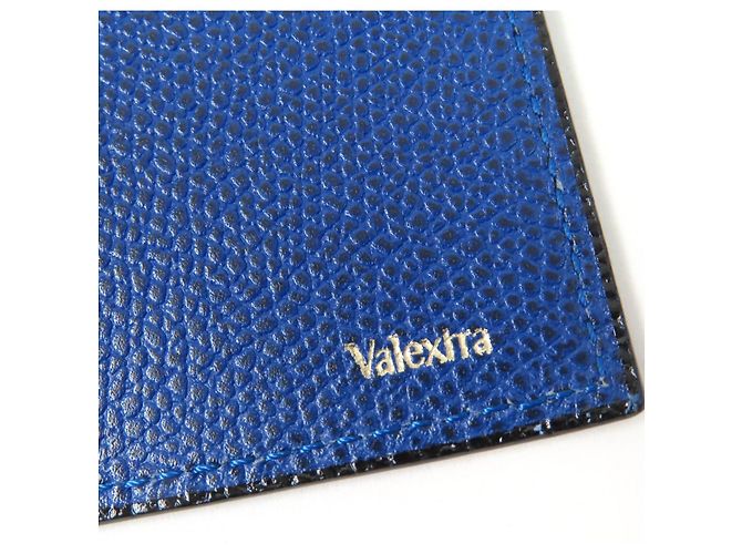 Cubierta de libro Valextra Cubierta de libro de cuero Azul - vista 6