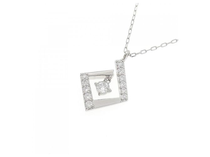 Autre Marque Collana in platino e diamanti Argento - vista 3