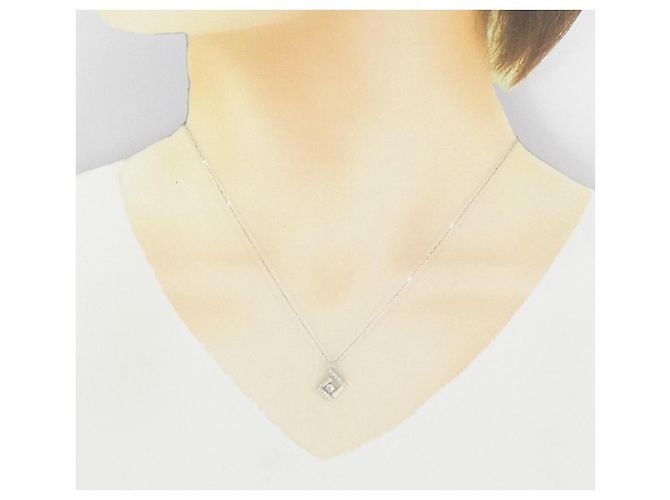 Autre Marque Collana in platino e diamanti Argento - vista 6