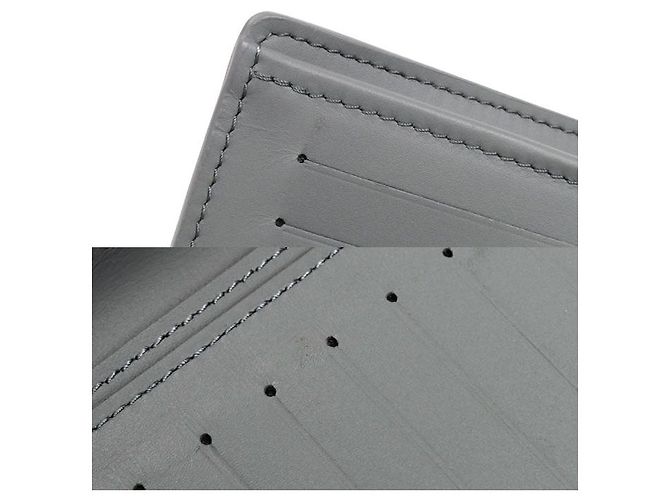 Cartera Larga Brazza Monogram Shadow de Louis Vuitton Gris - vista 7