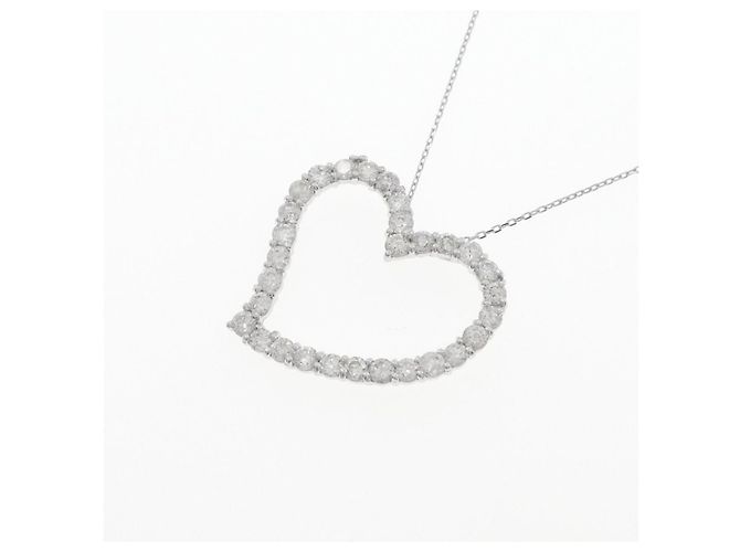 Autre Marque Collana Cuore di Diamante Au750 Argento - vista 3