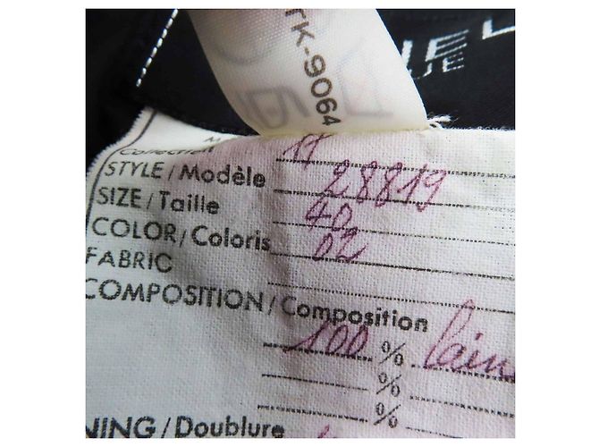 Chaqueta de lana COCO Mark de Chanel Negro Dorado - vista 10
