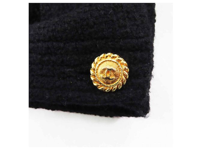 Chaqueta de lana COCO Mark de Chanel Negro Dorado - vista 6