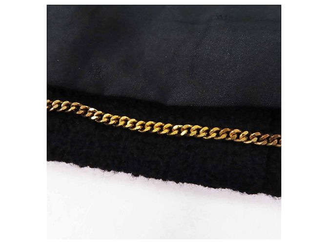 Chaqueta de lana COCO Mark de Chanel Negro Dorado - vista 7