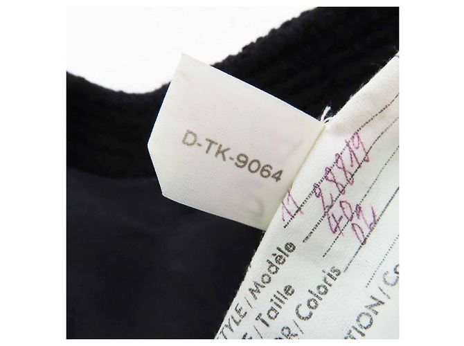 Chaqueta de lana COCO Mark de Chanel Negro Dorado - vista 9