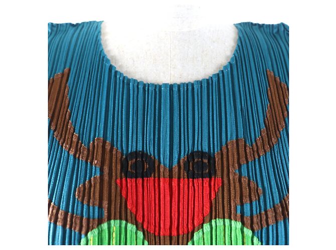 Issey Miyake POLYESTER-OBERTEIL PLEATS PLEASE PP33-JK642 Blau - Ansicht 4