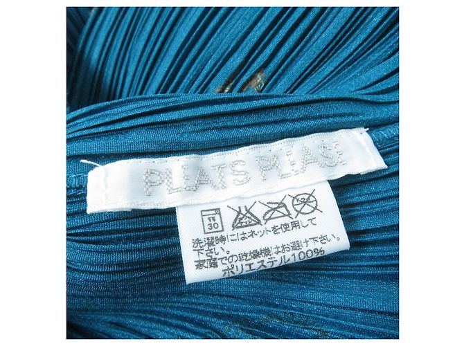 Issey Miyake POLYESTER-OBERTEIL PLEATS PLEASE PP33-JK642 Blau - Ansicht 6