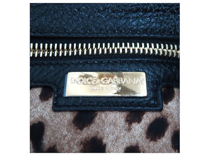 Dolce & Gabbana 2-in-1 Lederhandtasche Sicily von Dolce&Gabbana Schwarz - Ansicht 14