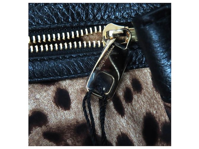 Dolce & Gabbana 2-in-1 Lederhandtasche Sicily von Dolce&Gabbana Schwarz - Ansicht 15