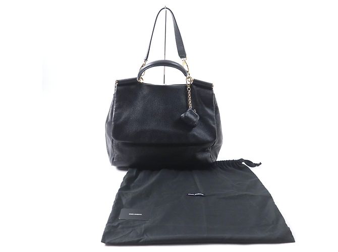 Dolce & Gabbana 2-in-1 Lederhandtasche Sicily von Dolce&Gabbana Schwarz - Ansicht 2