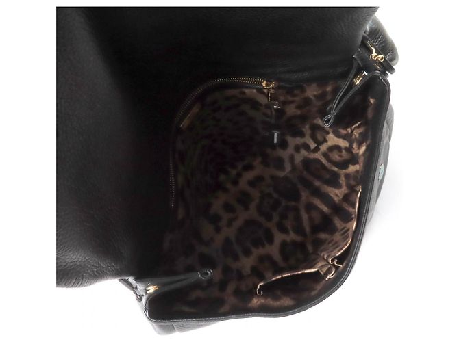 Dolce & Gabbana 2-in-1 Lederhandtasche Sicily von Dolce&Gabbana Schwarz - Ansicht 5