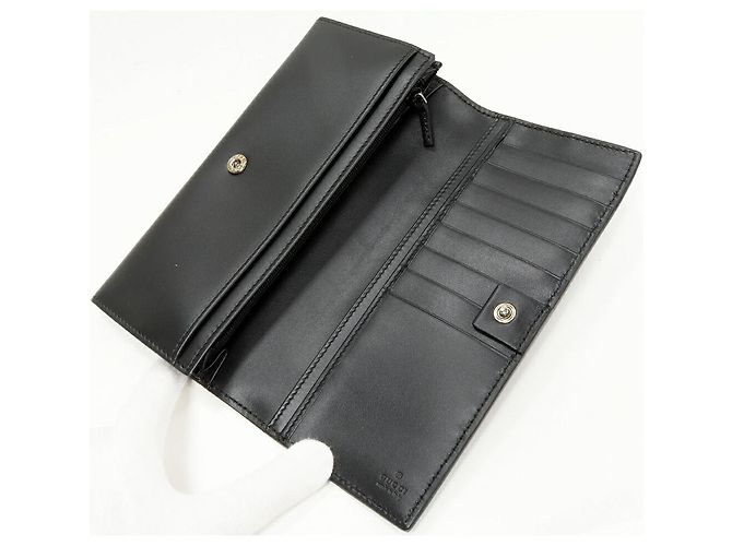 Cartera larga de piel de ternera GG GUCCISSIMA de Gucci Negro - vista 3