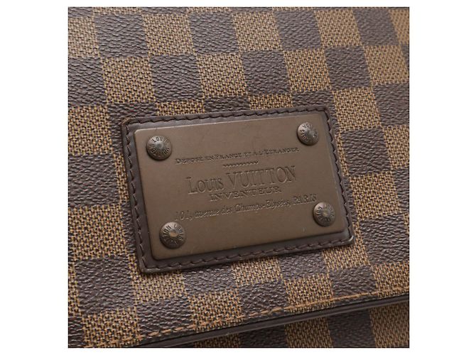 Borsa a spalla Damier Brooklyn MM di Louis Vuitton Marrone - vista 4