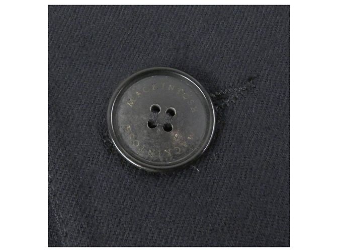 Autre Marque Cappotto doppiopetto in lana e cotone gommato Mackintosh Blu Blu navy - vista 5