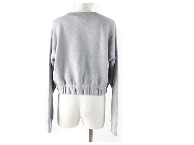 Baumwoll-Sweatshirt mit Gucci-Interlocking-G-Druck Grau - Ansicht 3