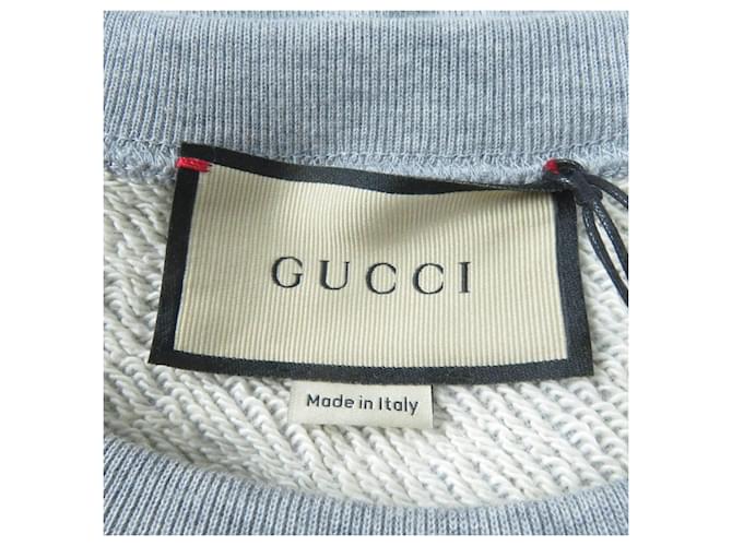 Baumwoll-Sweatshirt mit Gucci-Interlocking-G-Druck Grau - Ansicht 6