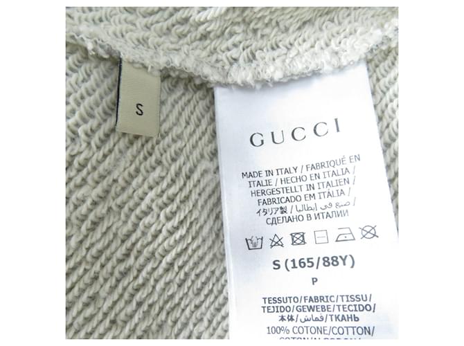 Baumwoll-Sweatshirt mit Gucci-Interlocking-G-Druck Grau - Ansicht 7