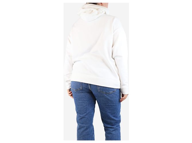 Autre Marque Weißer Hoodie aus Bio-Baumwolle - Größe M - Ansicht 2