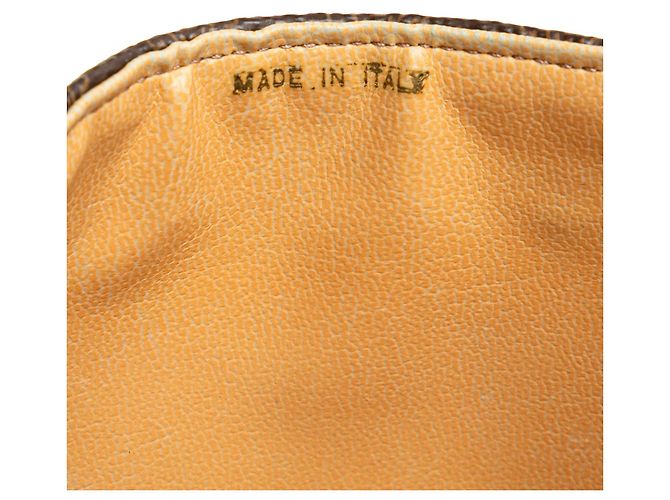 Céline Clutch de lona recubierta Macadam marrón Celine Castaño - vista 10