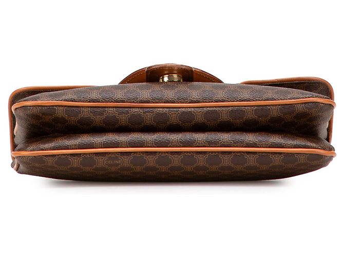 Céline Clutch de lona recubierta Macadam marrón Celine Castaño - vista 3