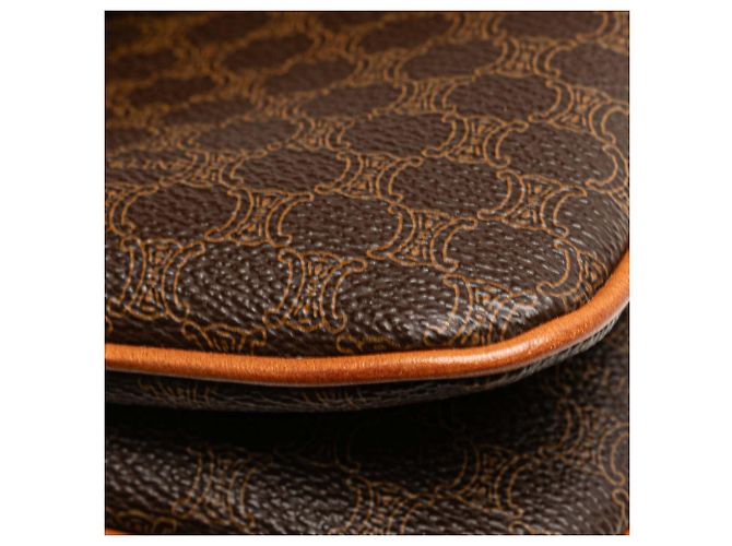 Céline Clutch de lona recubierta Macadam marrón Celine Castaño - vista 6