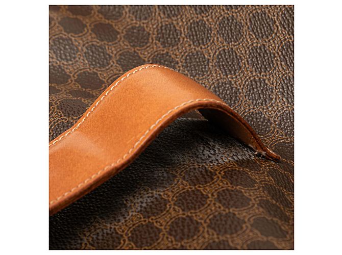 Céline Clutch de lona recubierta Macadam marrón Celine Castaño - vista 9