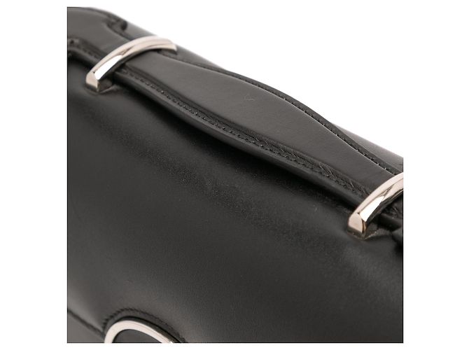 Borsa Gucci Mini in pelle nera Petite GG Nero - vista 8