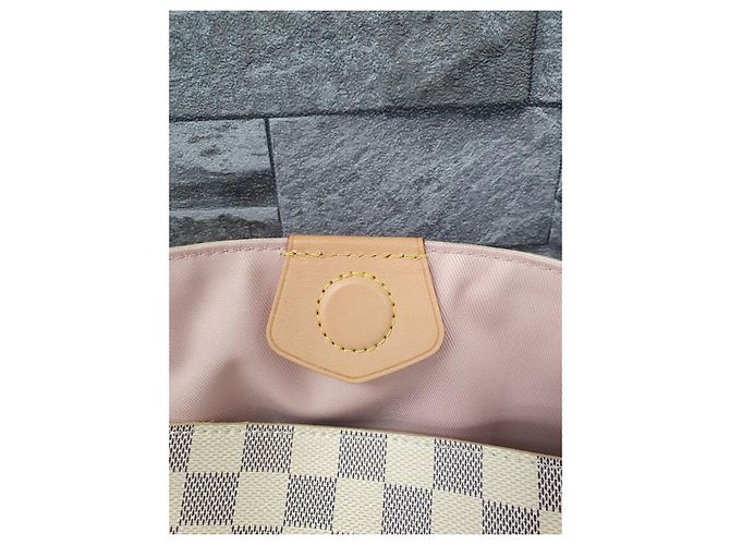 Louis Vuitton Borsa a Spalla Graceful MM Azur Rosa Bianco - vista 6