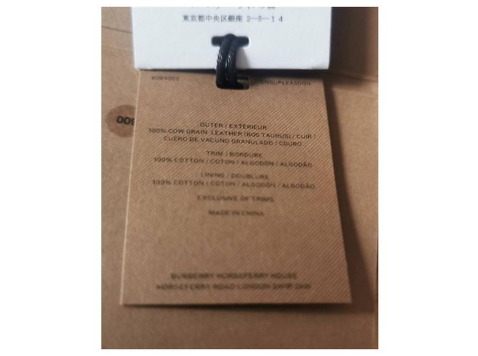 Borsa Burberry GM in pelle nera e tela check Marrone Nero - vista 4