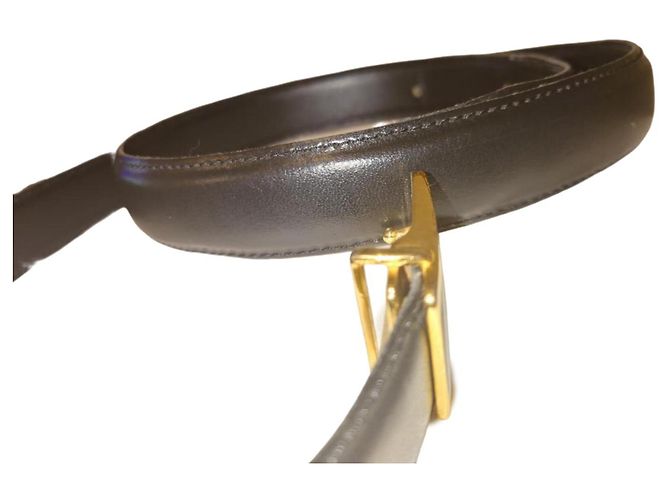 Cartier Black Leather Belt - view 10