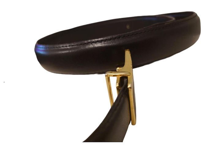 Cartier Black Leather Belt - view 11