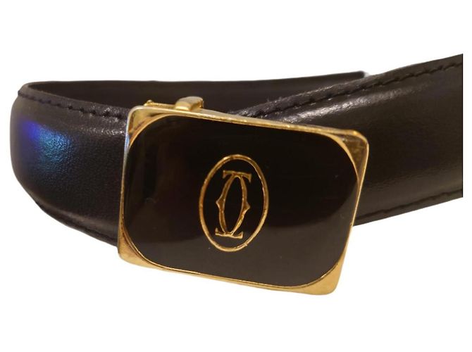 Cartier Black Leather Belt - view 17