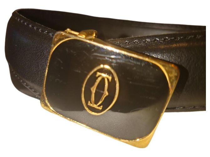 Cartier Black Leather Belt - view 18