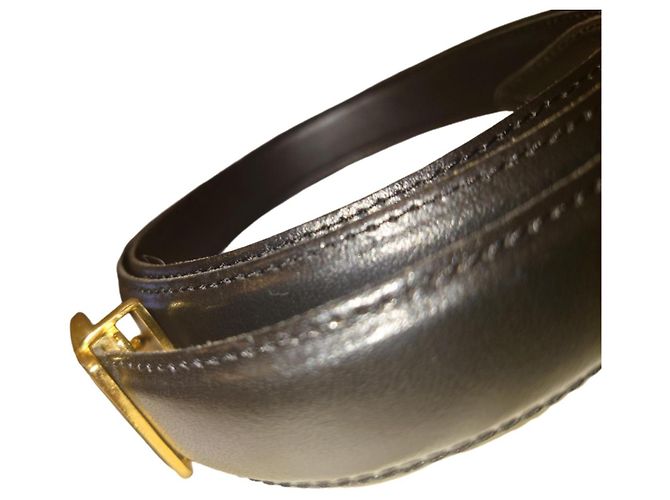 Cartier Black Leather Belt - view 3