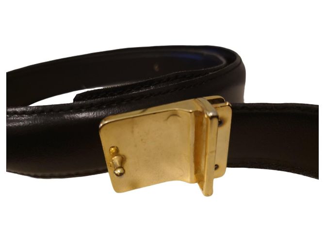 Cartier Black Leather Belt - view 8